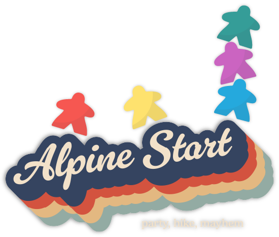 Alpine Start stacked hikers